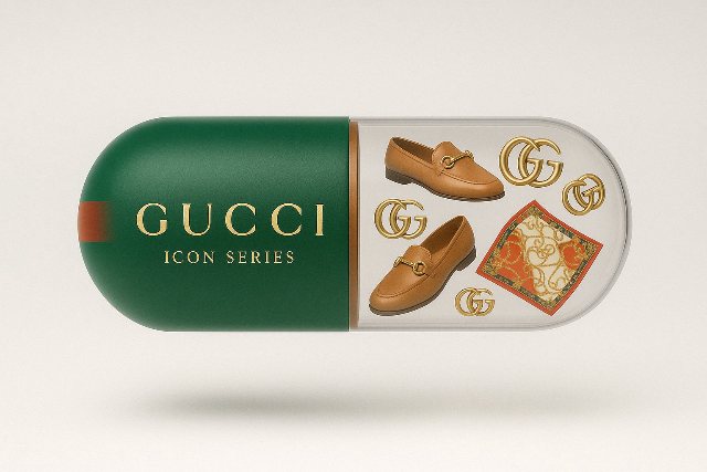 GUCCI奢华胶囊 AI 生图提示词效果图