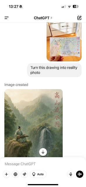 手绘变真实照片 AI 生图提示词效果图