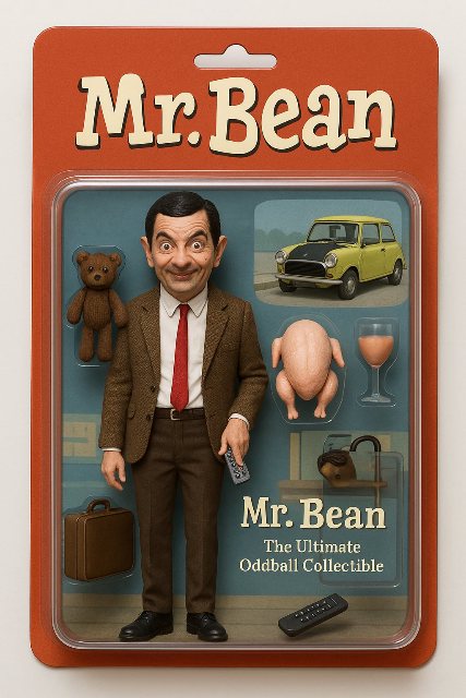 Mr. Bean手办 AI 生图提示词效果图