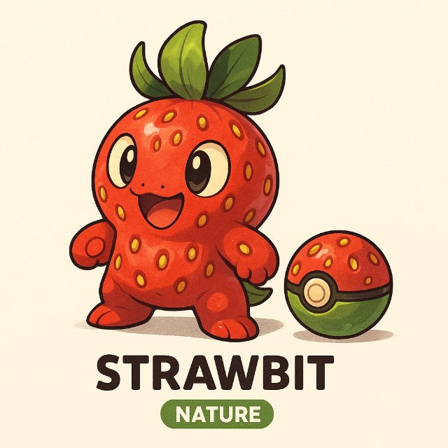 原创宝可梦风格生物 AI 生图提示词效果图