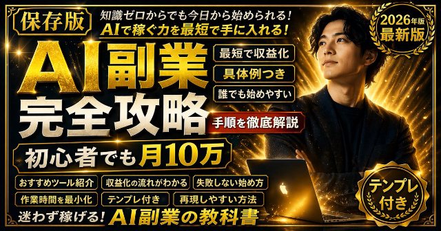 AI副业推广横幅 AI 生图提示词效果图