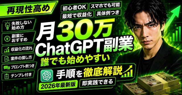 ChatGPT副业收益封面 AI 生图提示词效果图